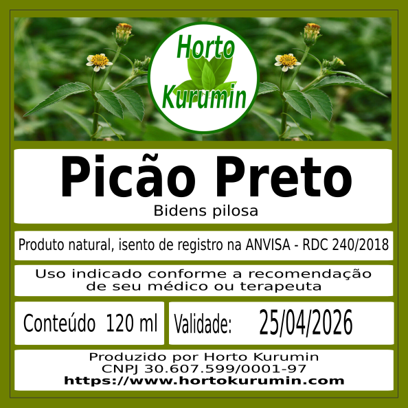 Tintura de Picão Preto