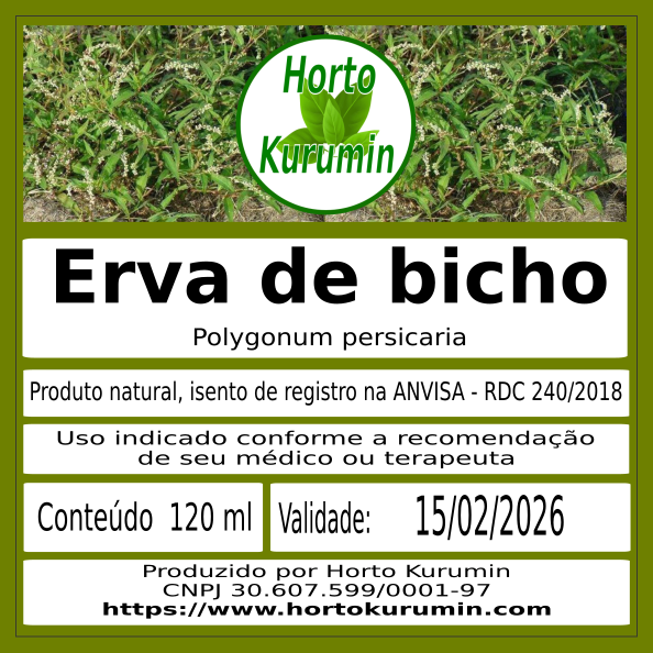 Tintura de Erva de Bicho