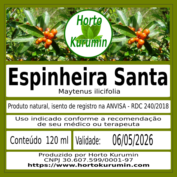 Tintura de Espinheira Santa