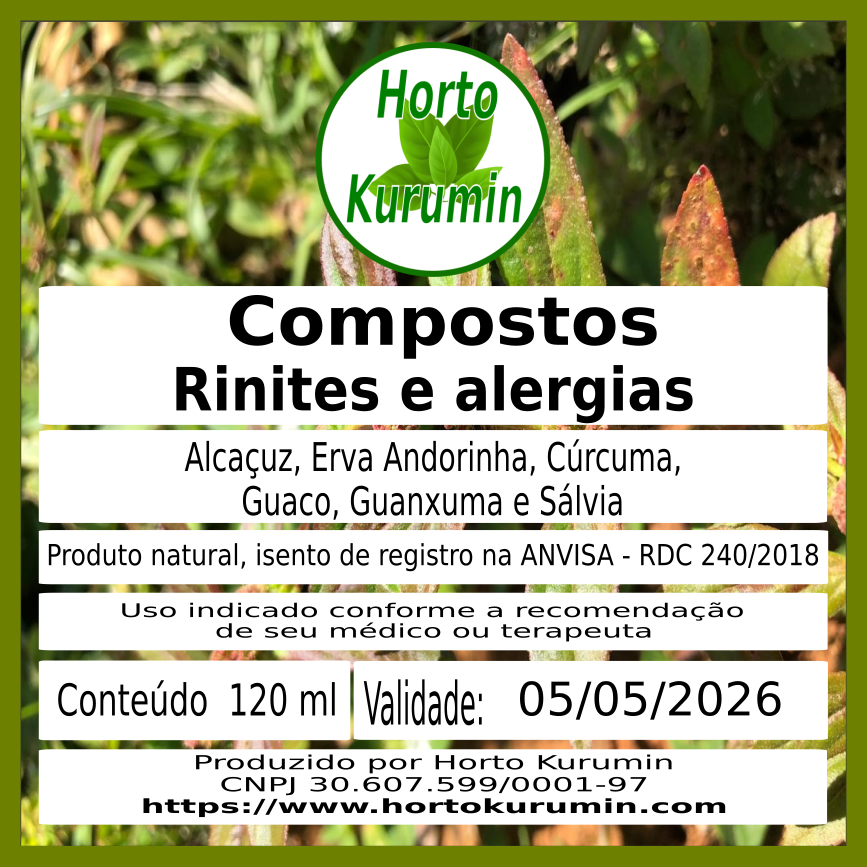 Compostos - Rinite e Alergias